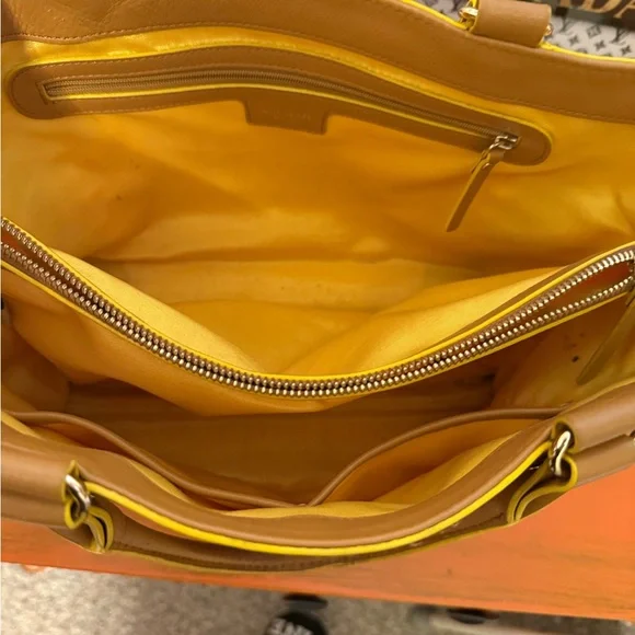 Kate Spade Yellow Perforated Shoulder Bag - Picture 9 of 14